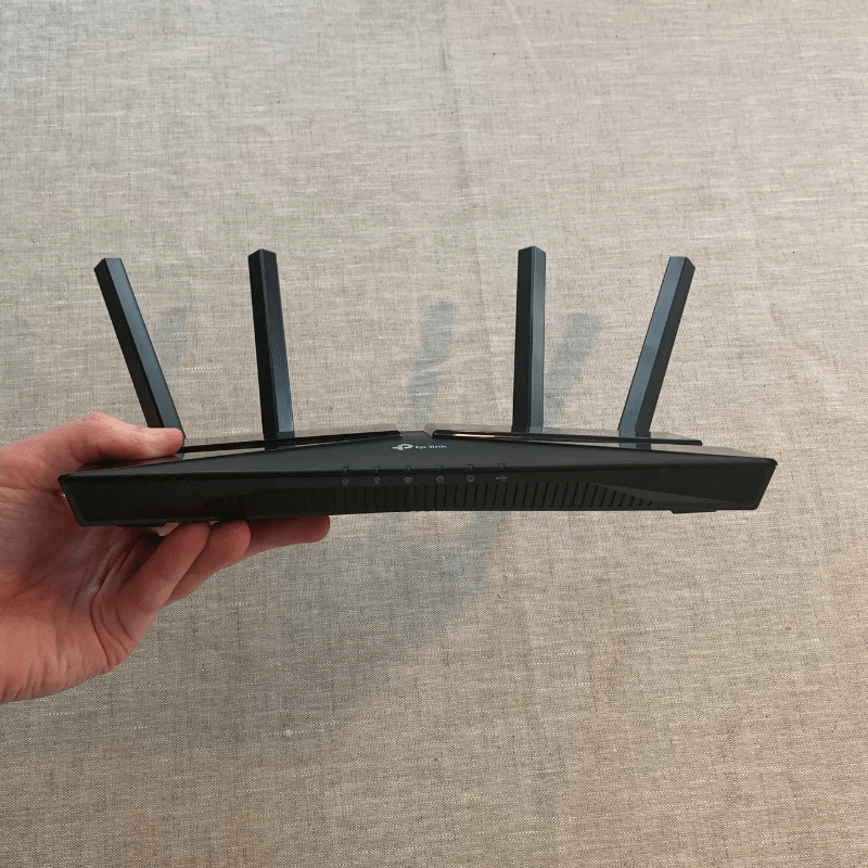 TP-Link Archer AX10 from the side 2