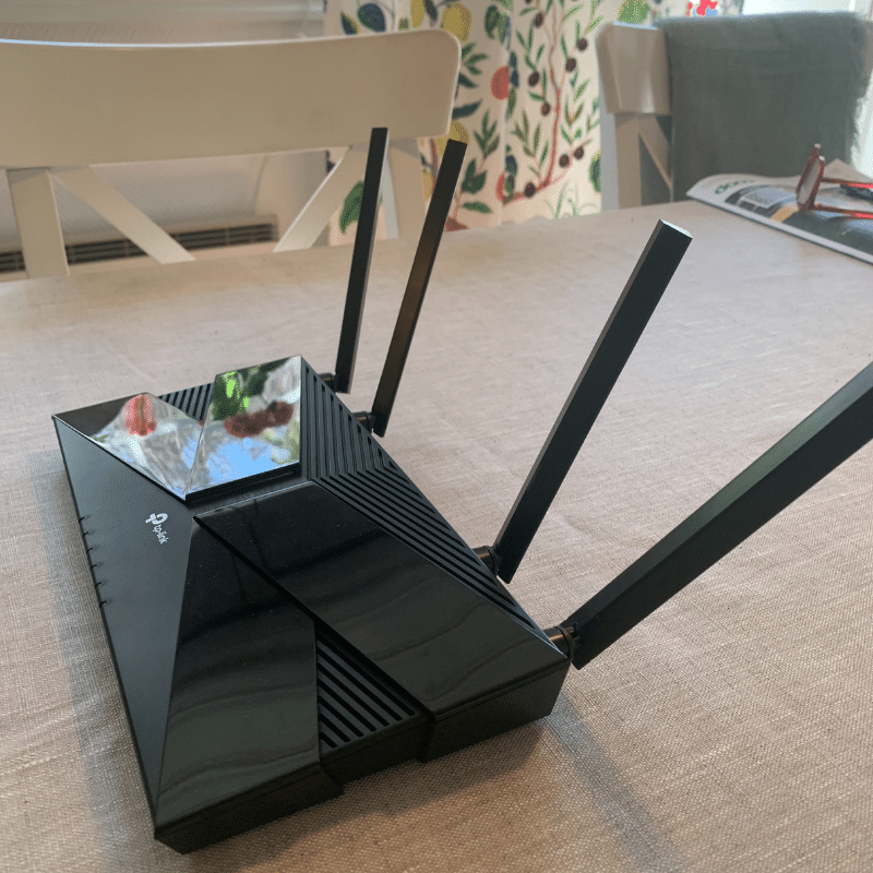 TP-Link Archer AX10 from the side