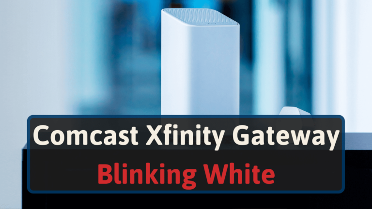 Comcast Xfinity Modem Router Blinking White
